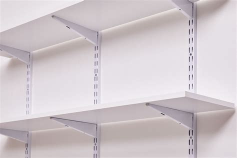 install melamime shelf with metal brackets|metal shelf brackets installation.